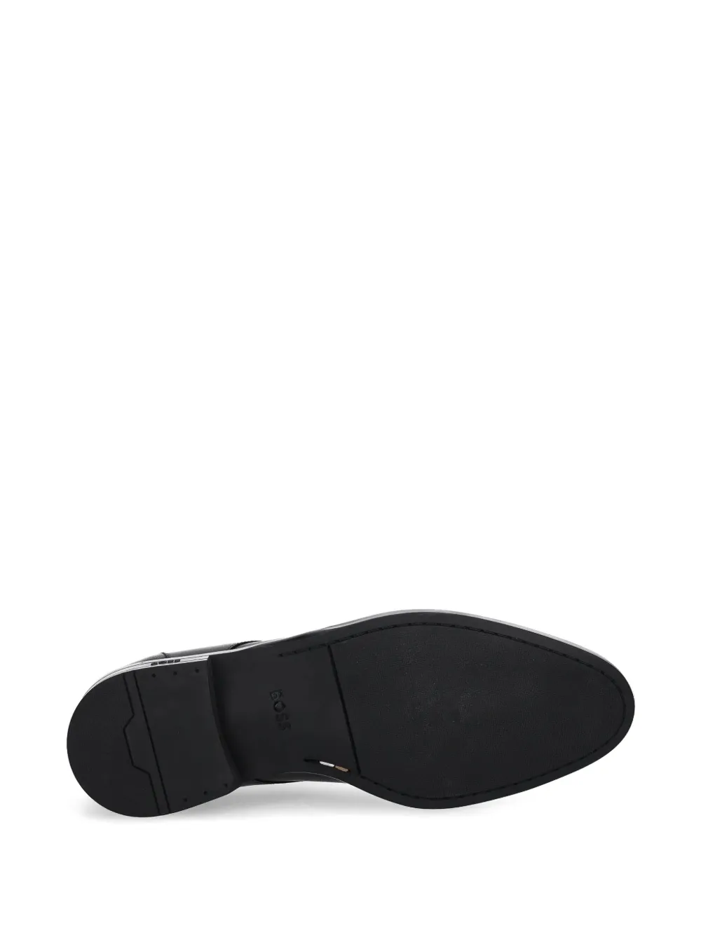 BOSS leather derby shoes Brown
