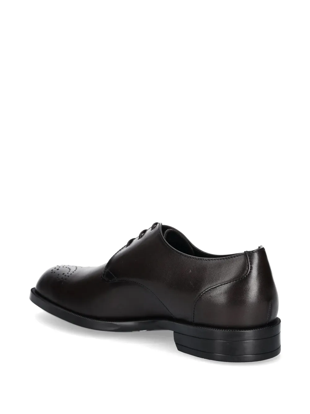 BOSS leather derby shoes Brown