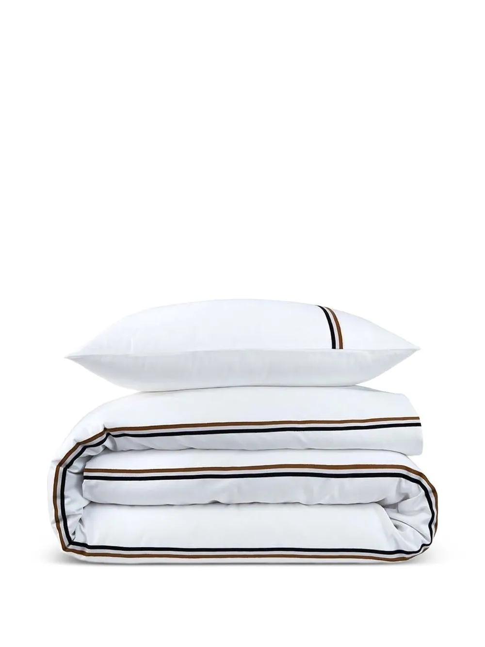 Hugo Boss Stripe-detail Bedding Set In Multi