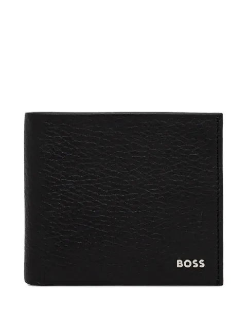 BOSS grained leather wallet