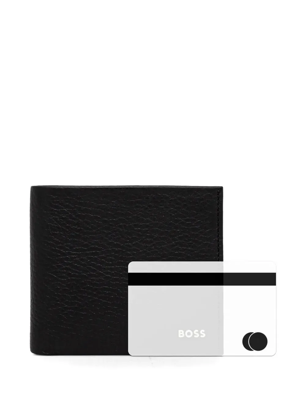 Hugo Boss Black Bifold Signature Details Wallet In Black