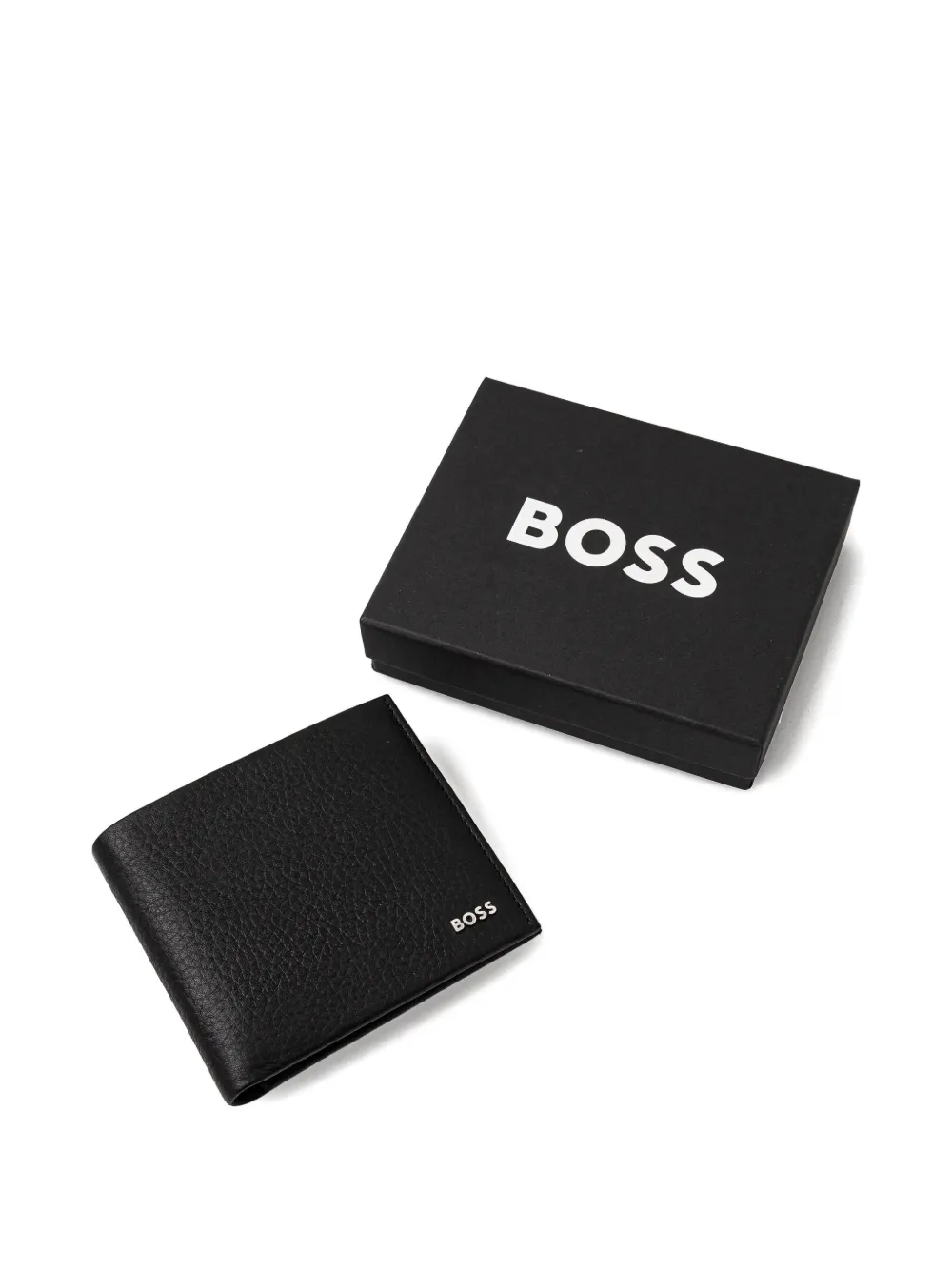 Hugo Boss Black Bifold Signature Details Wallet In Black