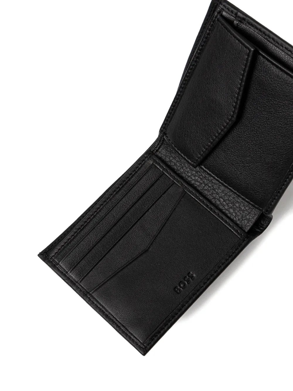 Hugo Boss Black Bifold Signature Details Wallet In Black