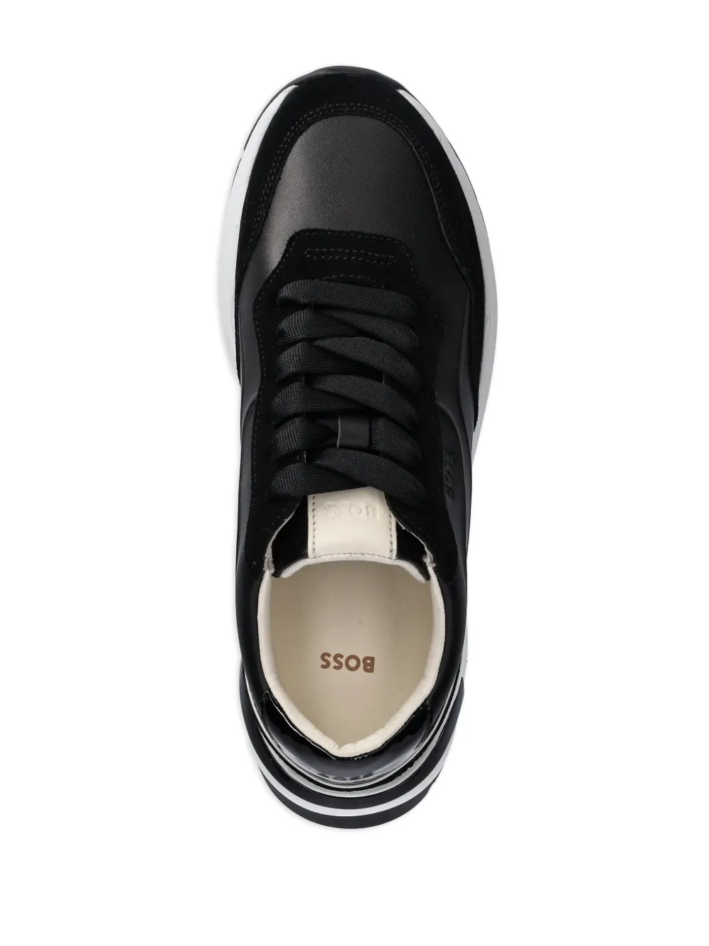 BOSS logo-de ed sneakers Black