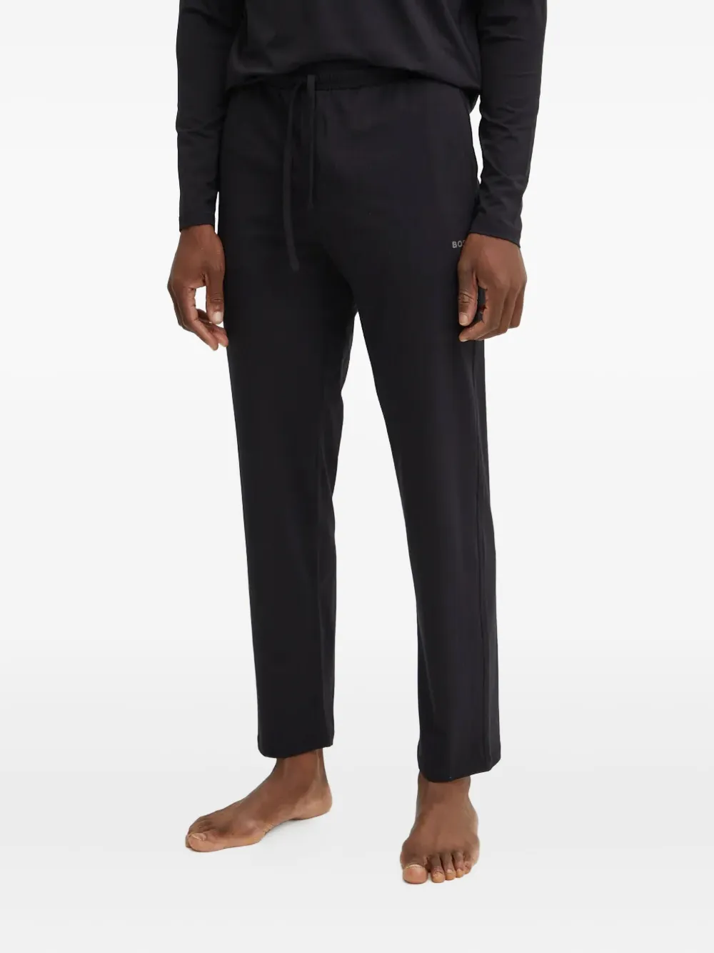 Hugo Boss Raglan-sleeve Pajamas In Black