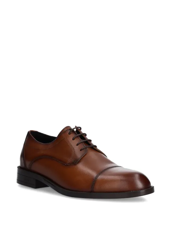 brown male dress shoes BRAVO Men Dress Shoe KING-1 Oxford Shoe Brown main image 0
