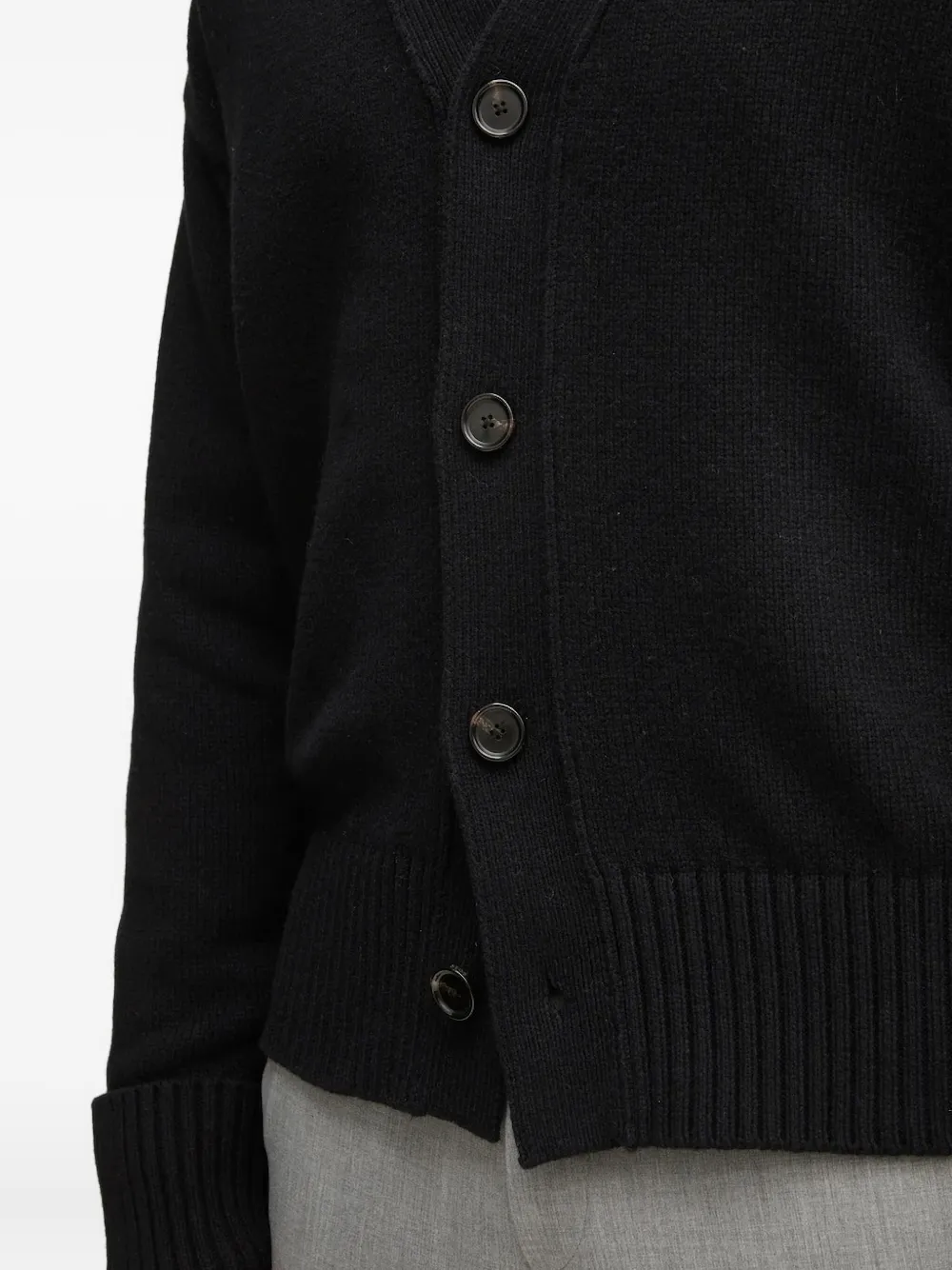 Hugo Boss V-neck Cardigan In Black