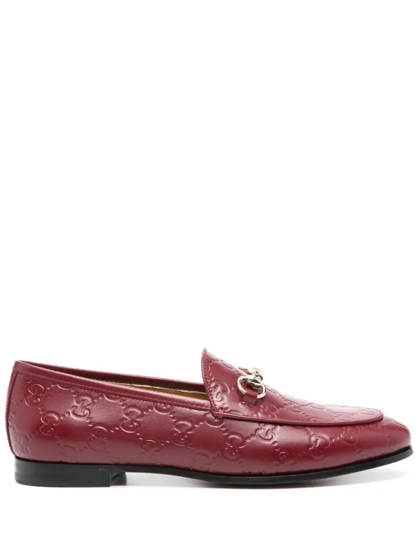 Gucci Jordaan Loafer Rot FARFETCH DE