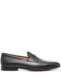 Santoni leather loafers - Black