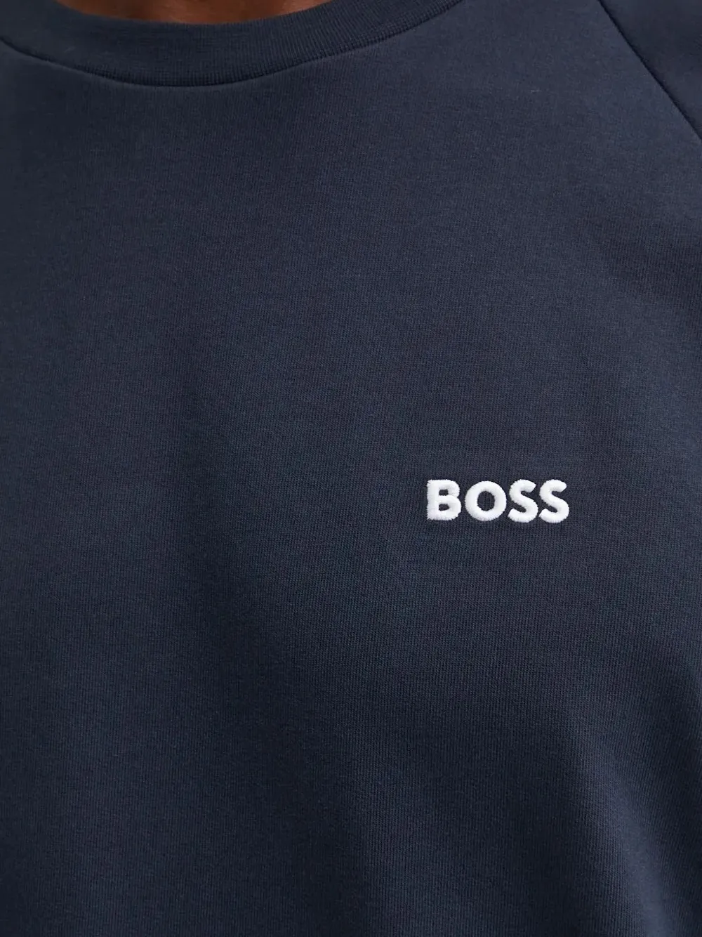 BOSS Jumpsuit met vlakken en logo Blauw