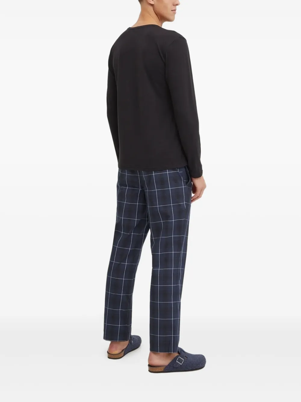 BOSS stripe-detail checked-pattern pyjama set | Image 2