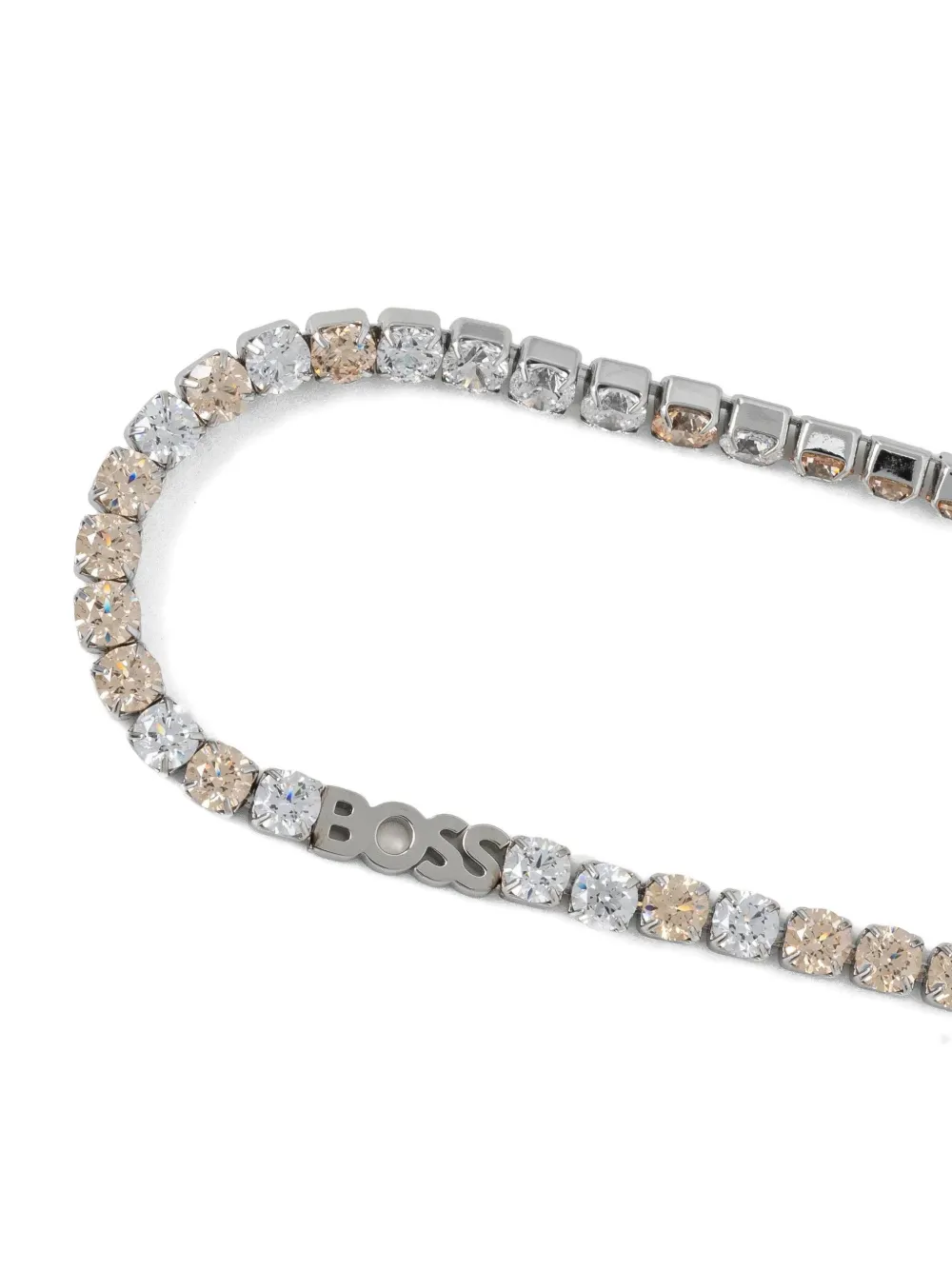 BOSS Armband verfraaid met kristallen - Zilver