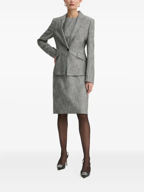 BOSS cap-sleeve midi dress