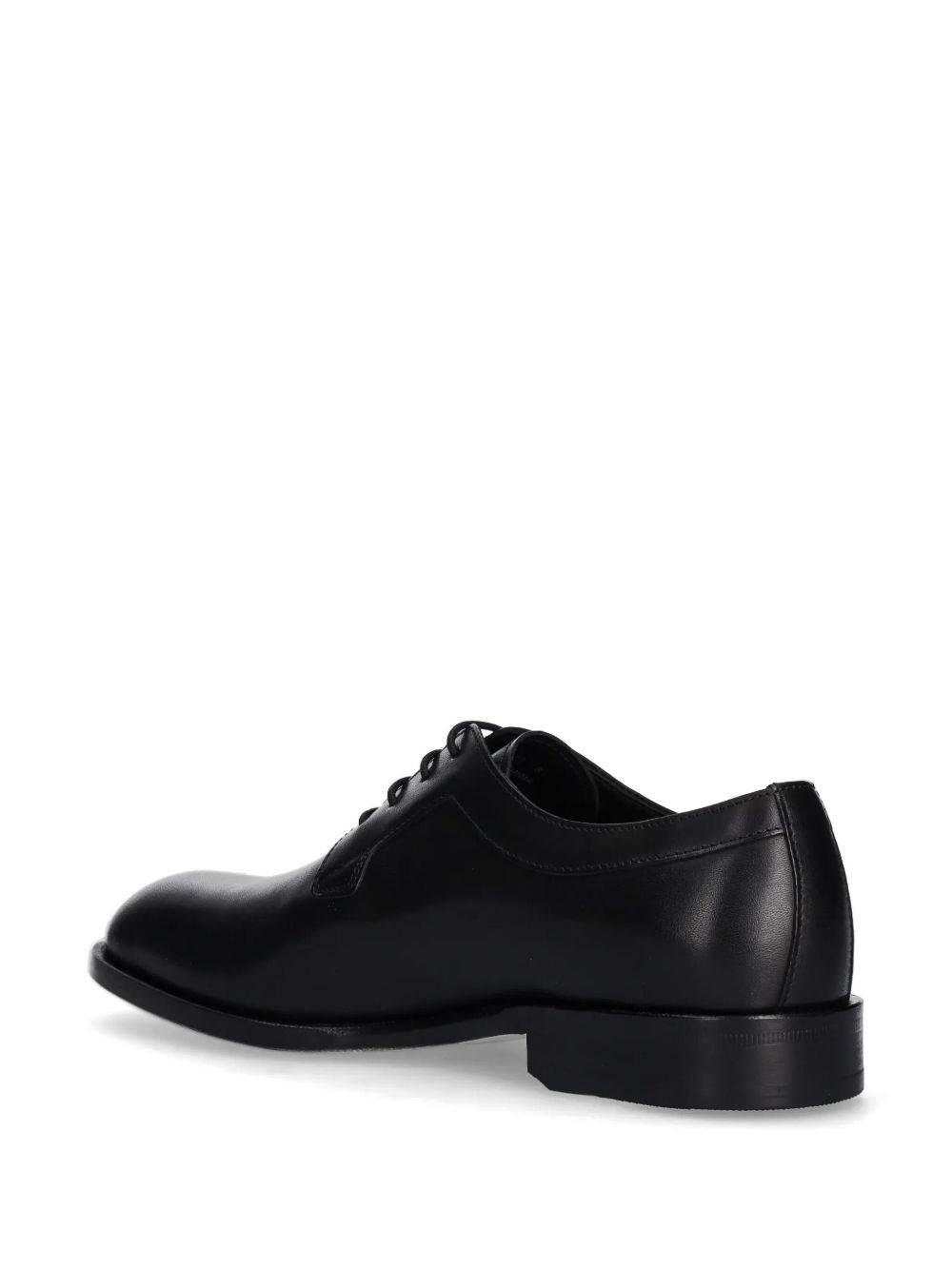 BOSS leather derby shoes Black