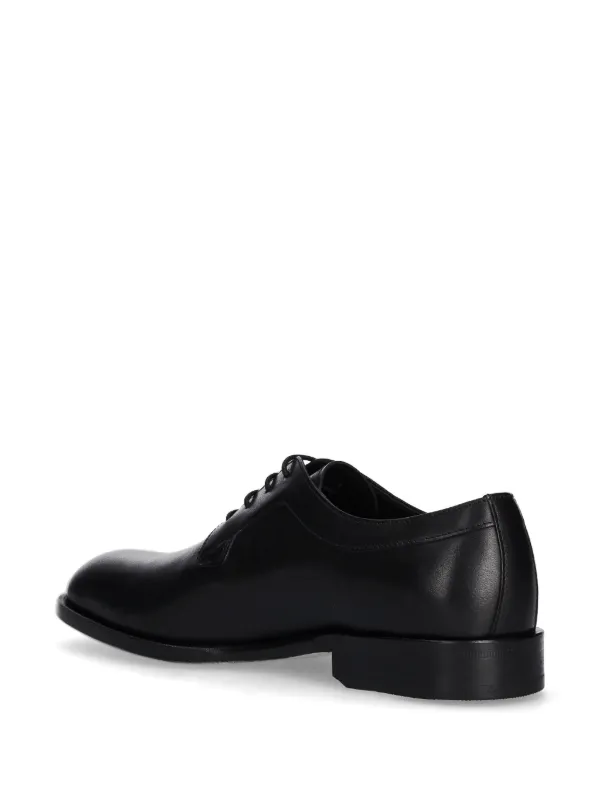 【関税込み】BOSS ブラック レザー レースアップダービー BOSS レザー ダービーシューズ | ブラック | FARFETCH JP