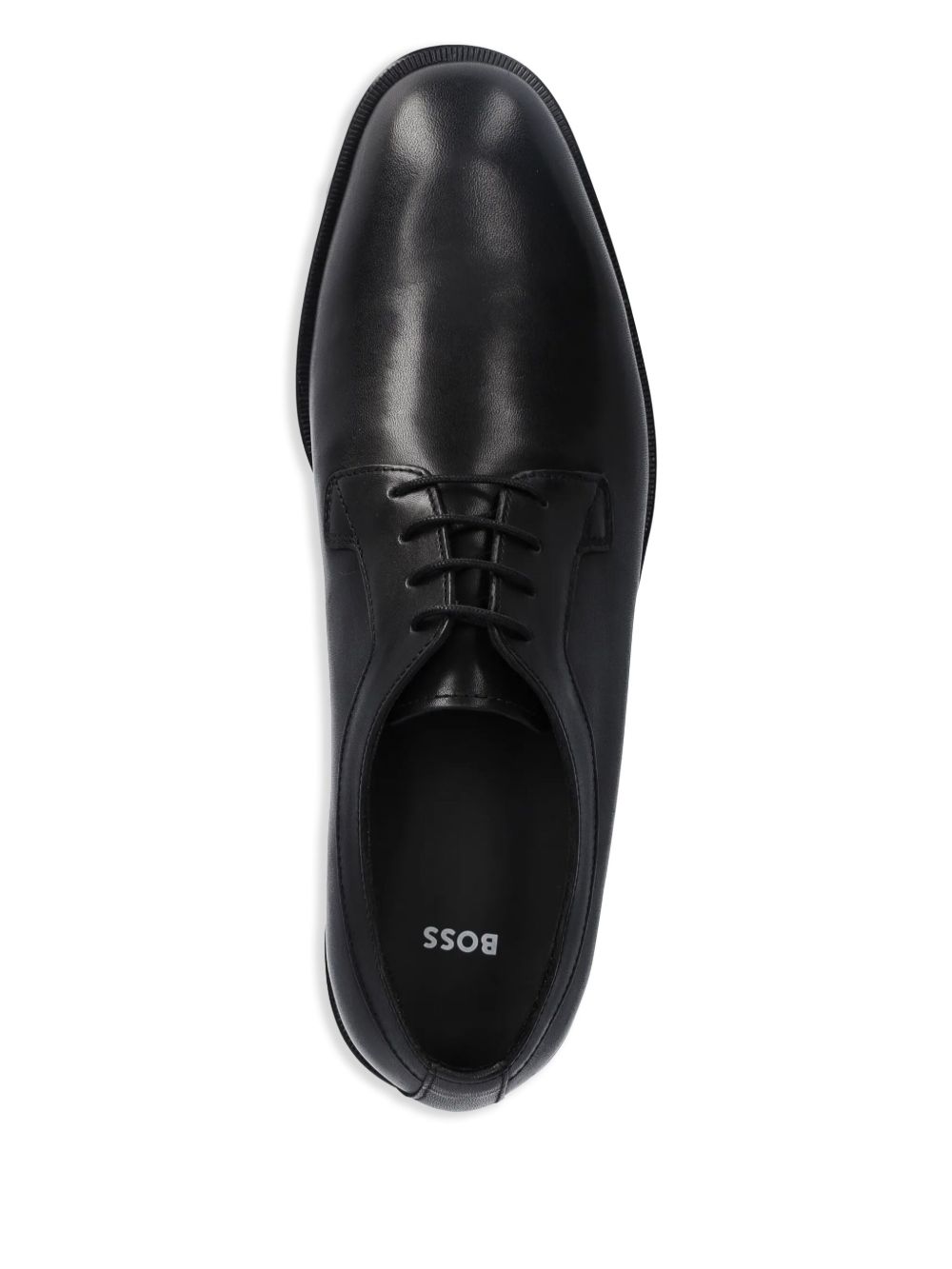 BOSS leather derby shoes Black