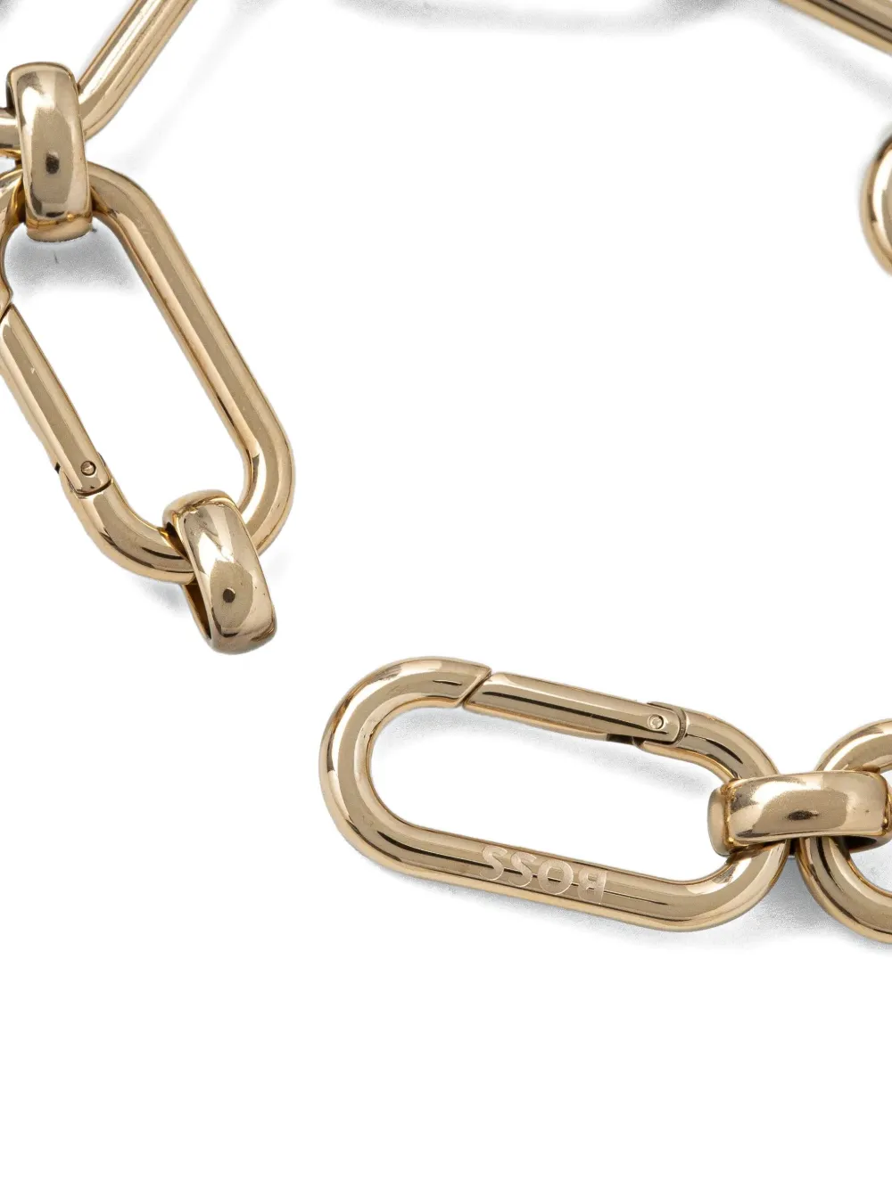 BOSS double B chain-link clasp bracelet - Goud