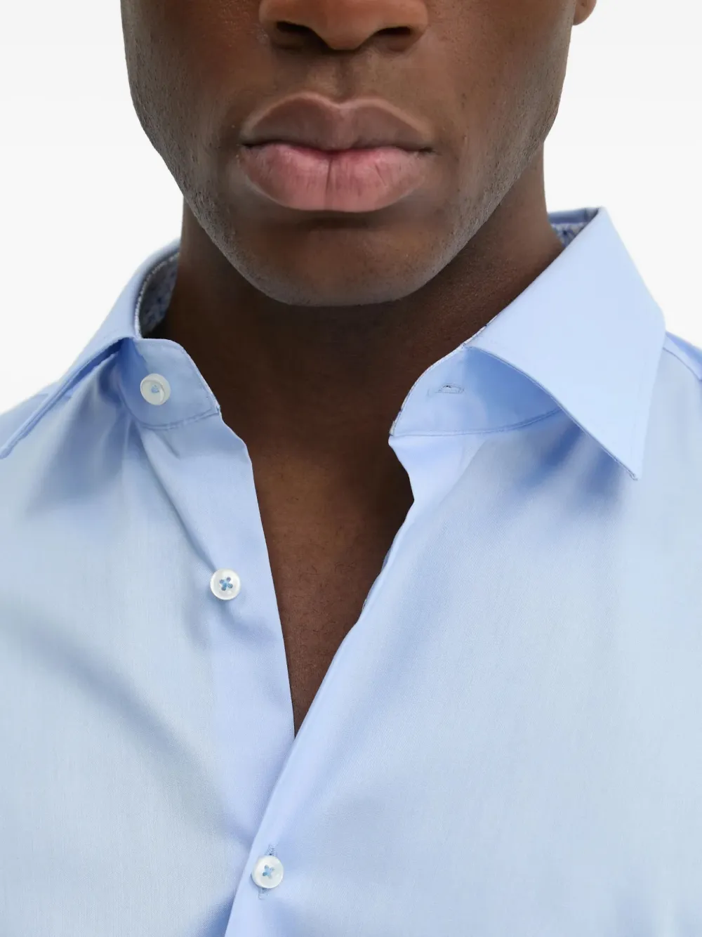 BOSS Katoenen overhemd met lange mouwen Blauw