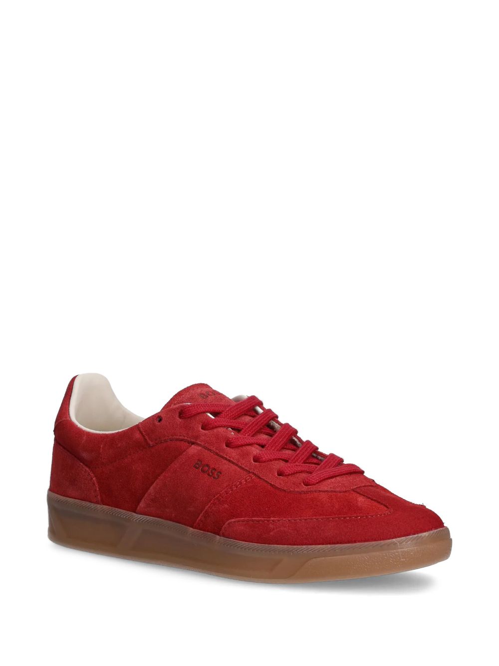 BOSS suede sneakers - Rood