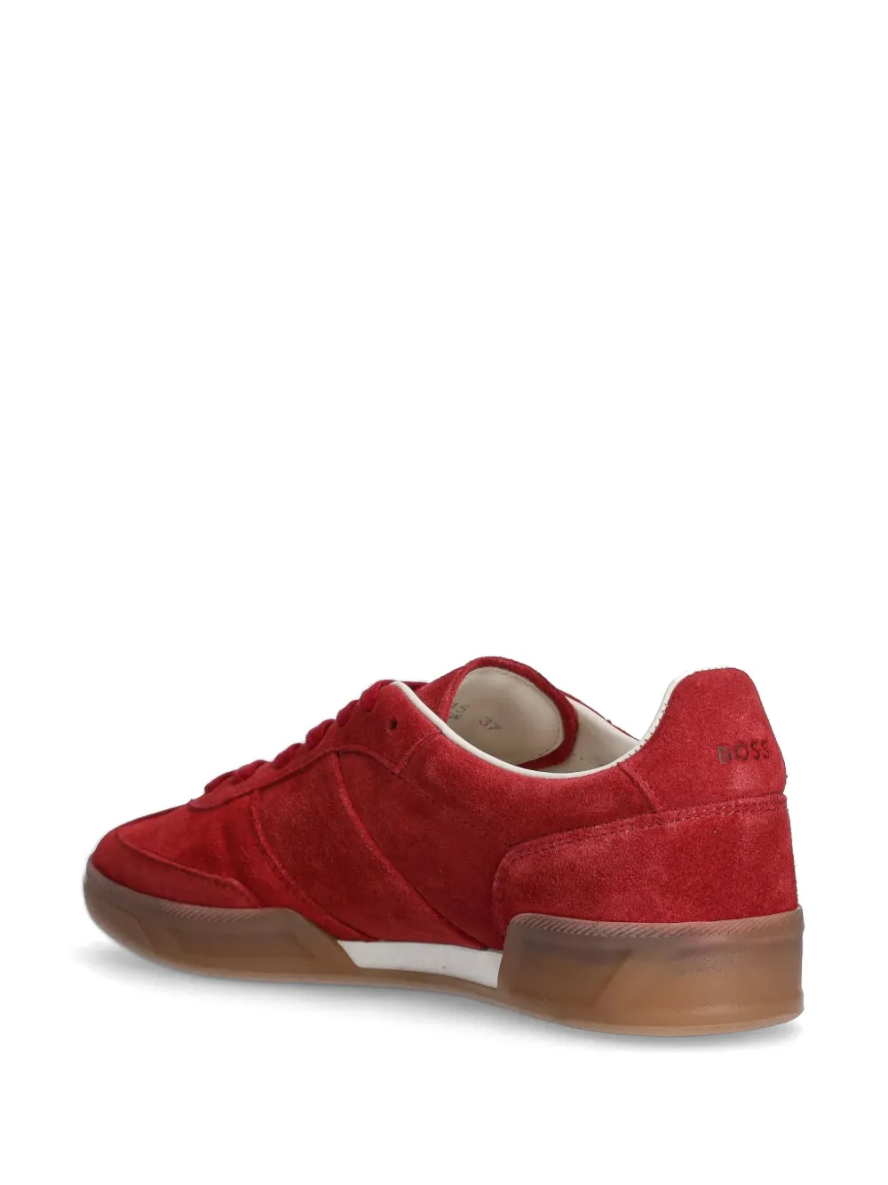 BOSS suede sneakers Red