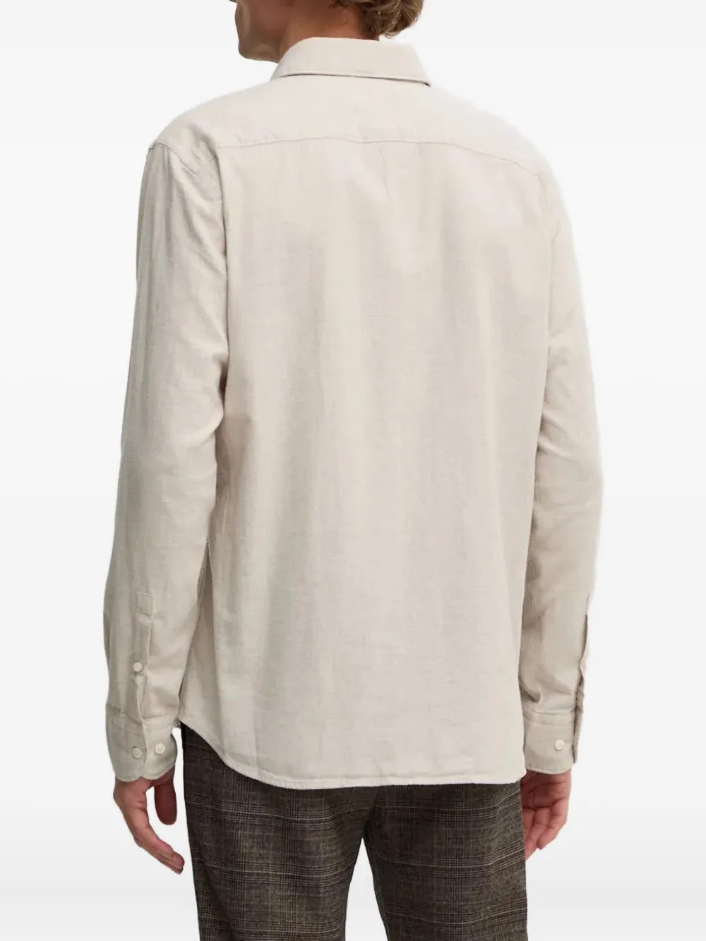 BOSS Button-down overhemd Beige