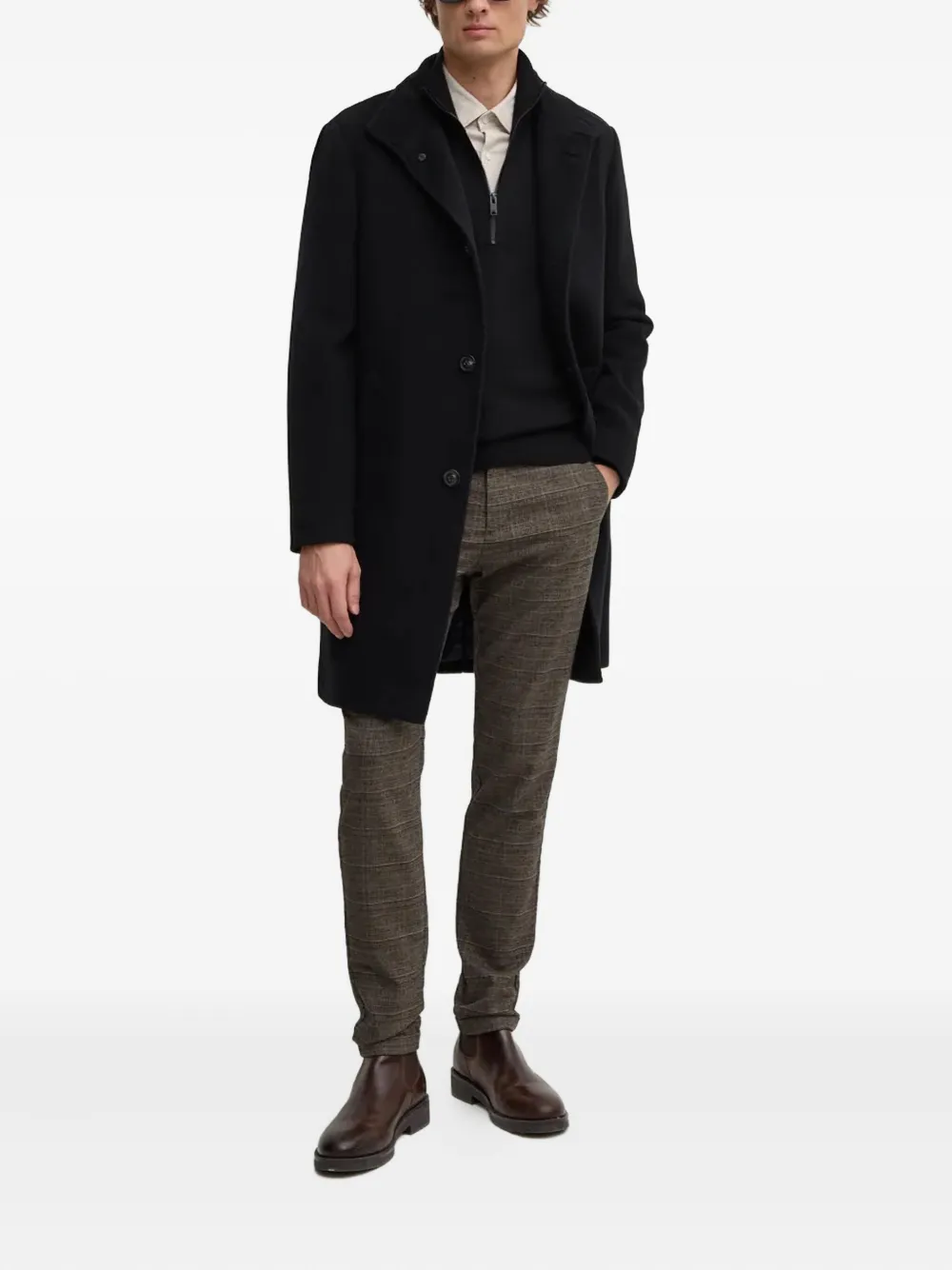 BOSS Button-down overhemd - Beige