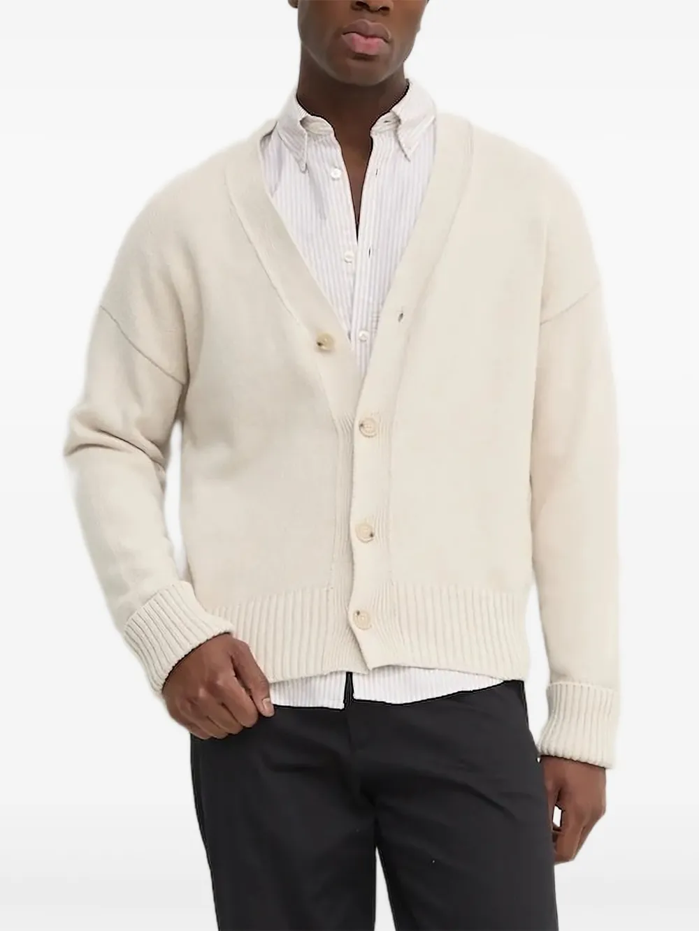 BOSS button-up cardigan | Neutrals | Image 1
