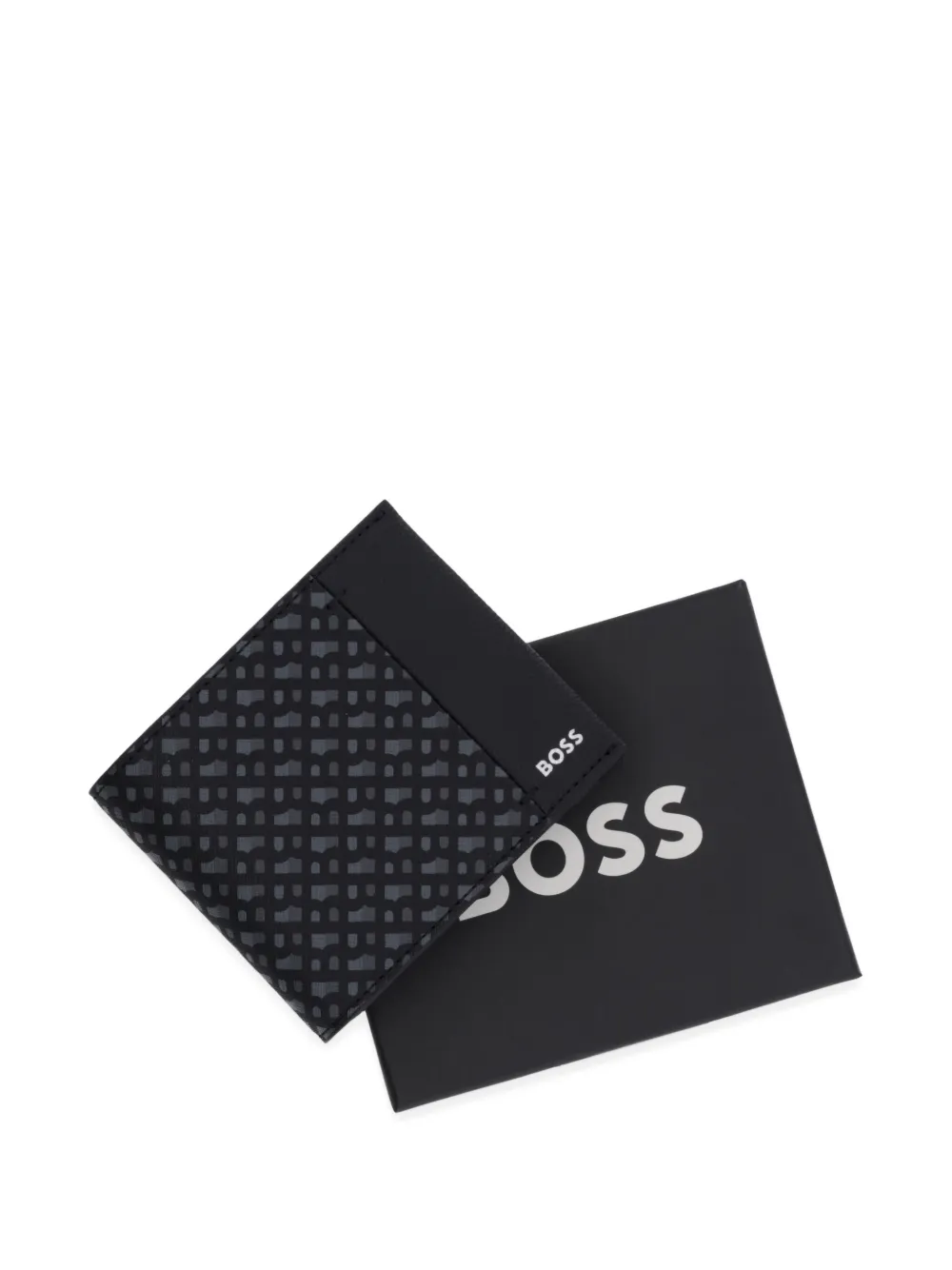 BOSS Monogram lange portemonnee Zwart