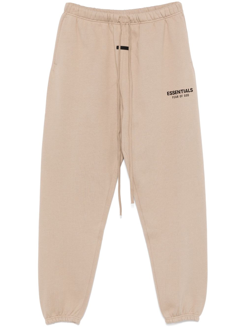 FEAR OF GOD ESSENTIALS Trainingsbroek met logo-reliëf Beige