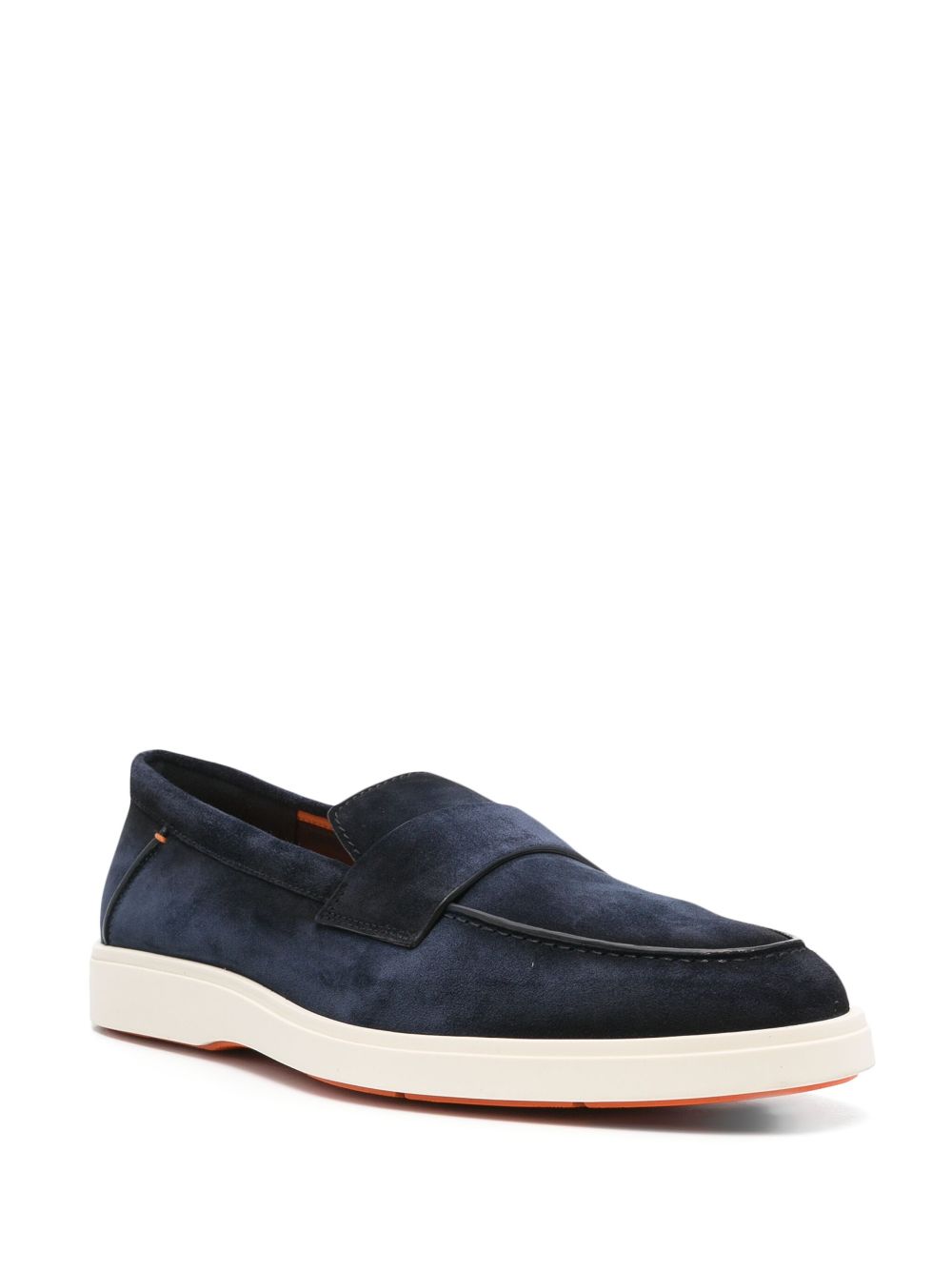 Santoni suede loafers - Blauw