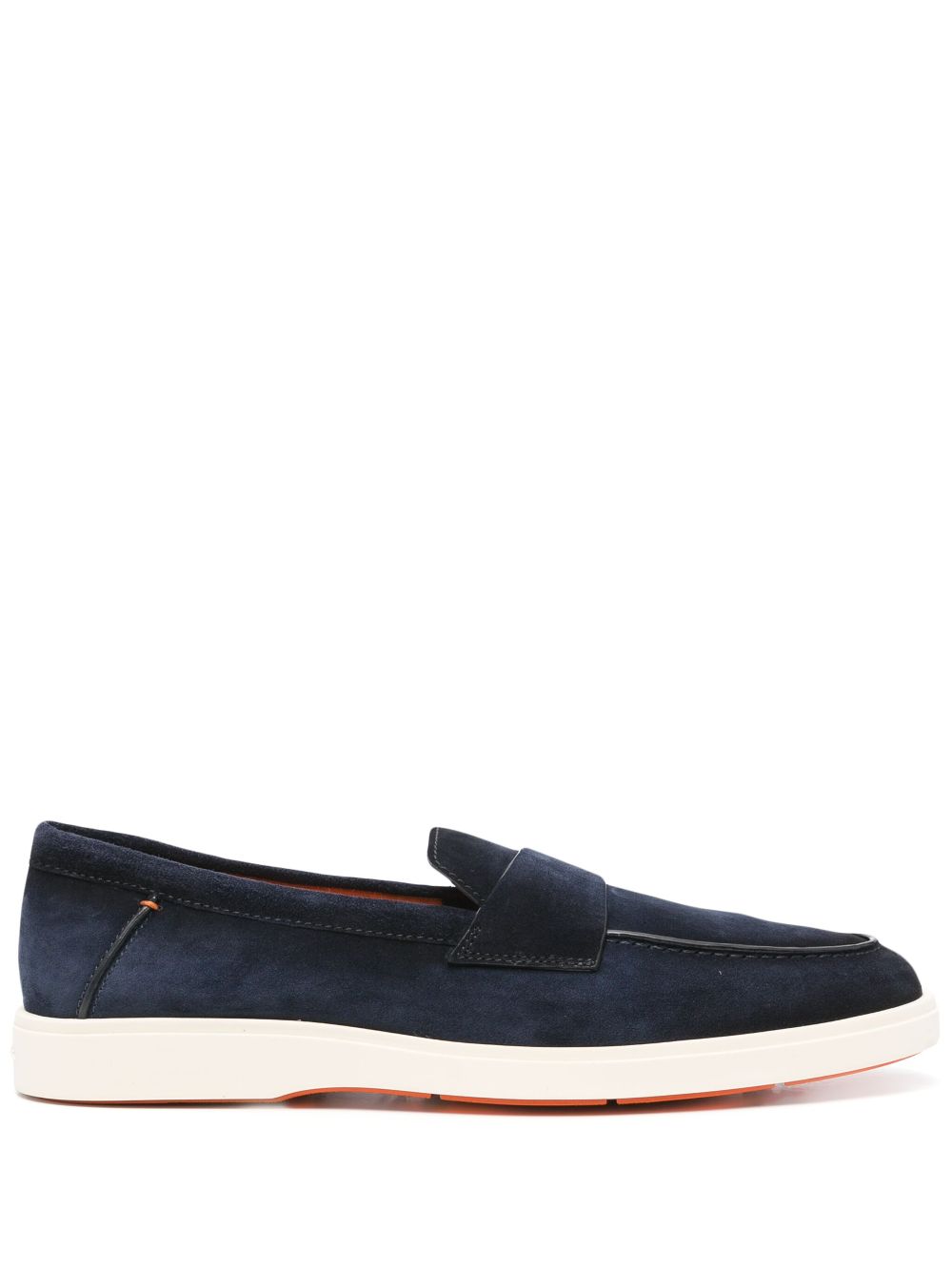 Santoni suede loafers Blue