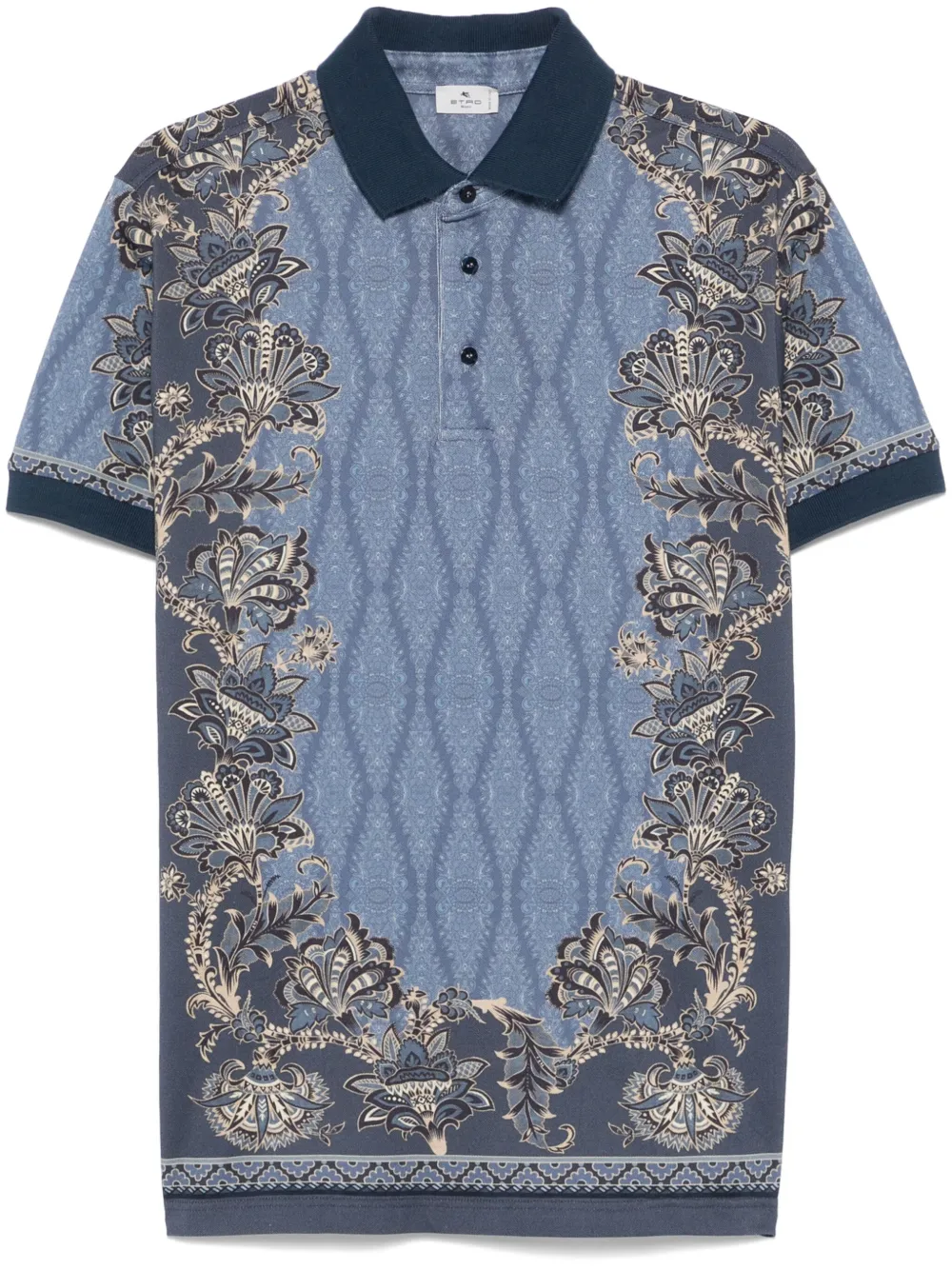 ETRO paisley-print polo shirt | Blue | Image 1