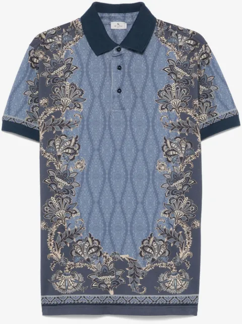 ETRO polo à imprimé cachemire