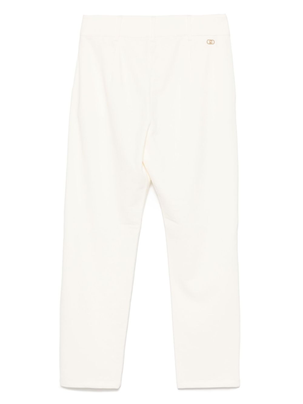 LIU JO logo-plaque trousers - Beige