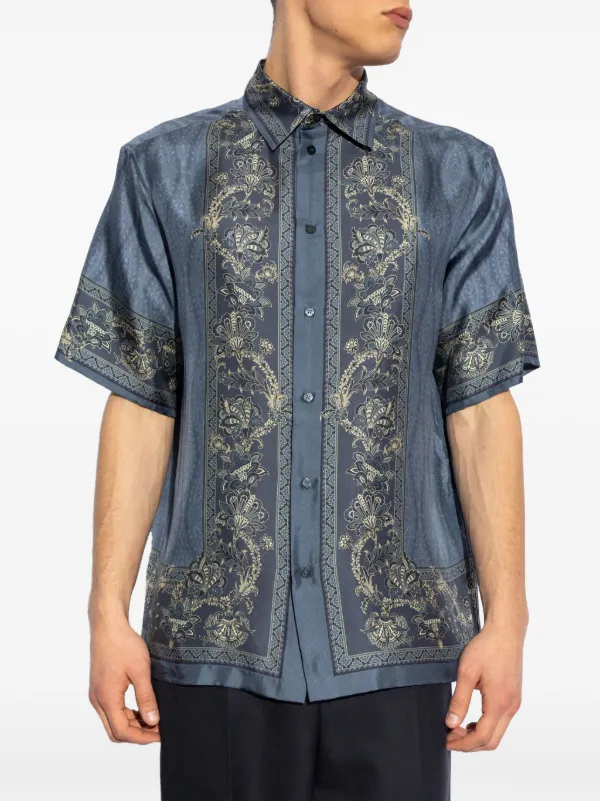 Tシャツ・カットソー ETRO Silk shirt ETRO Silk Shirt | Blue | FARFETCH
