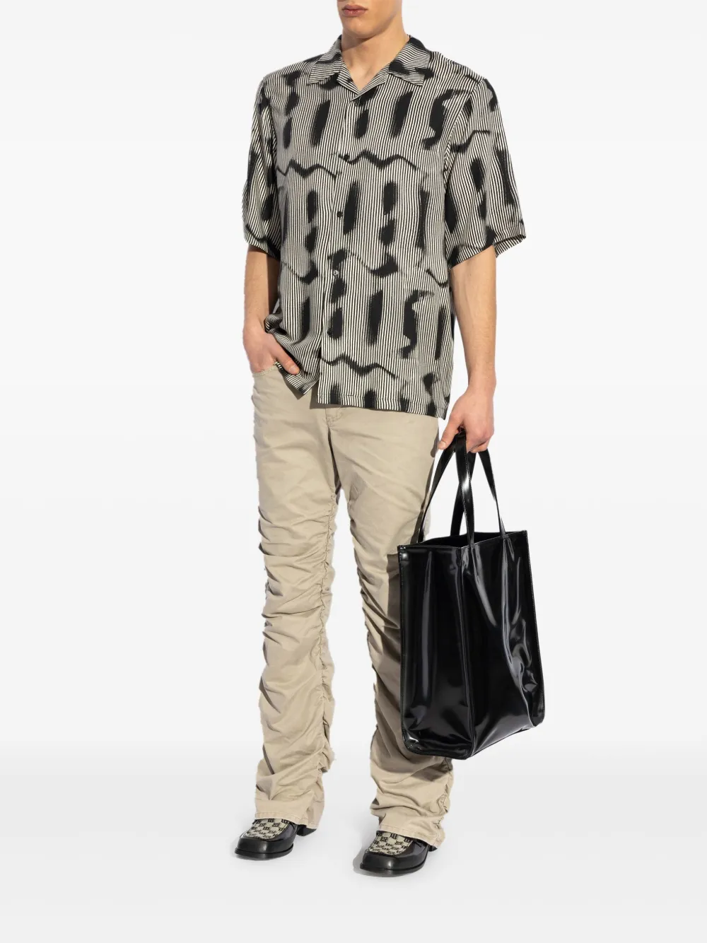 MISBHV ruched trousers - Beige