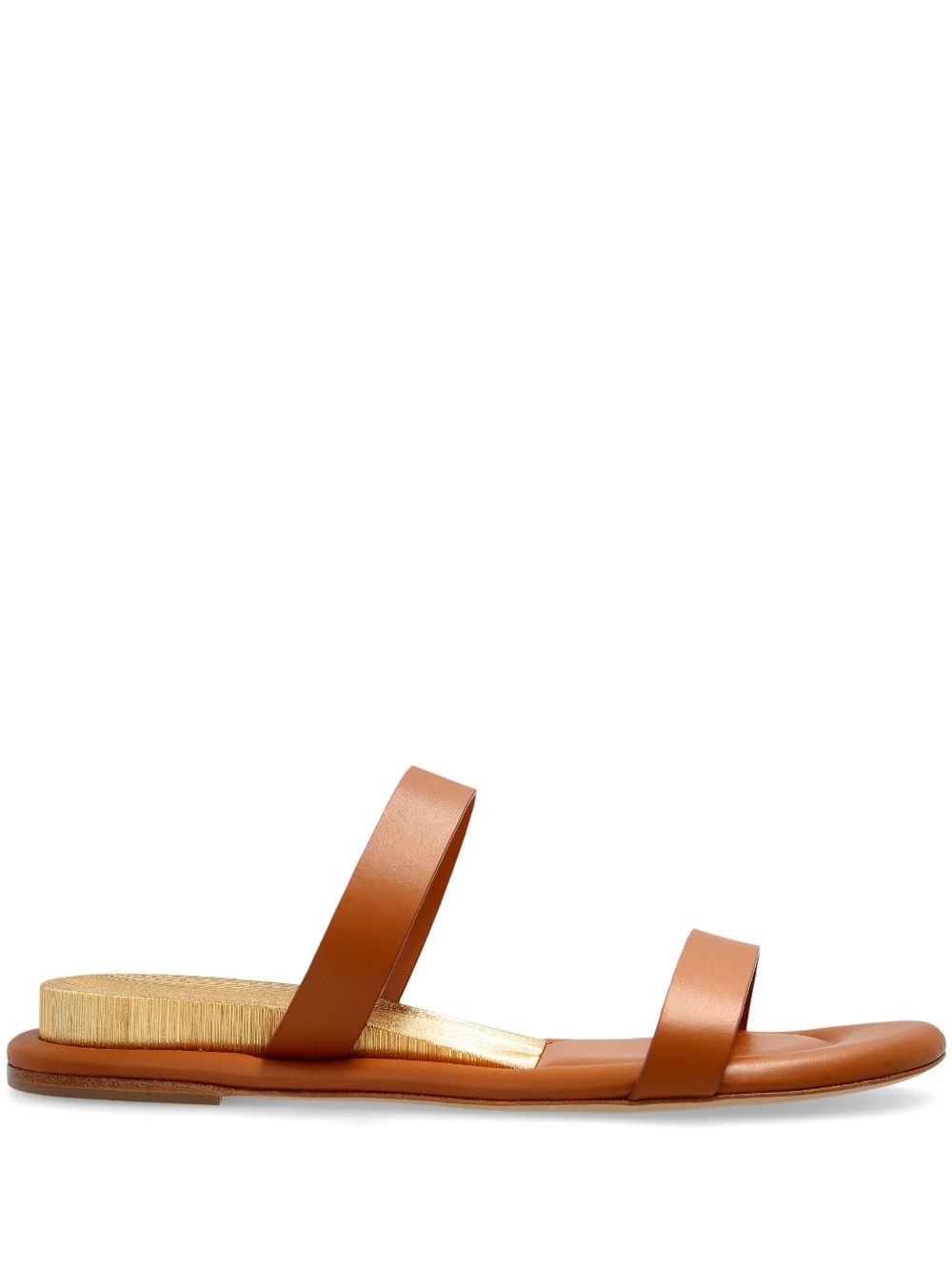 Casadei leather slides Brown