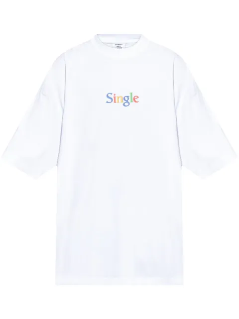 VETEMENTS playera con estampado Single