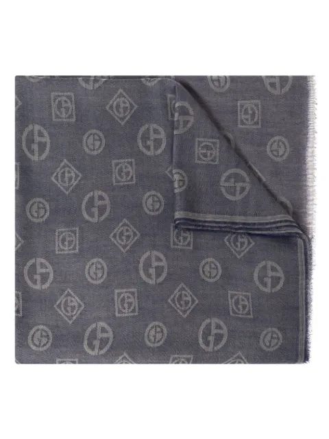 Giorgio Armani mascada con monograma en jacquard