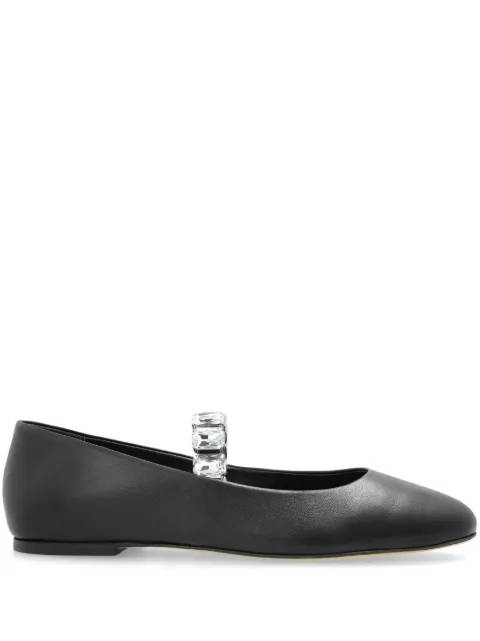 Casadei flats con detalles de cristal
