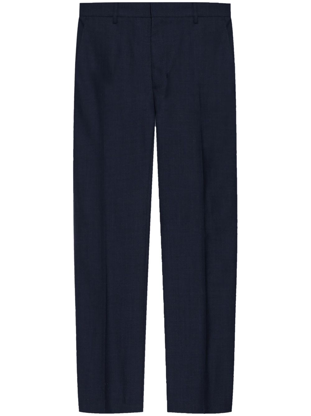 AMI Paris pressed-crease tapered trousers - Blue