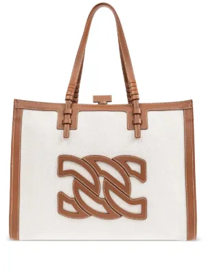トートバッグ CASADEI Woman Tote bags Brown 3W460J0000BEAPN 2608 Beaurivage Shopper in Natur and Black for Women | Casadei®