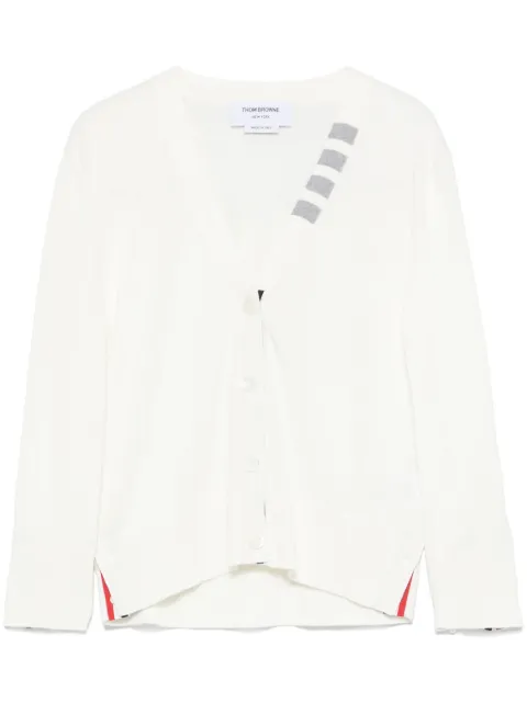 Thom Browne 4 Bar Stripes jersey cardigan