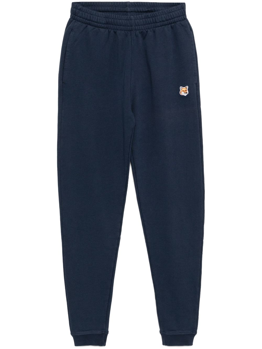 Maison Kitsuné fox-head-patched track pants - Blue