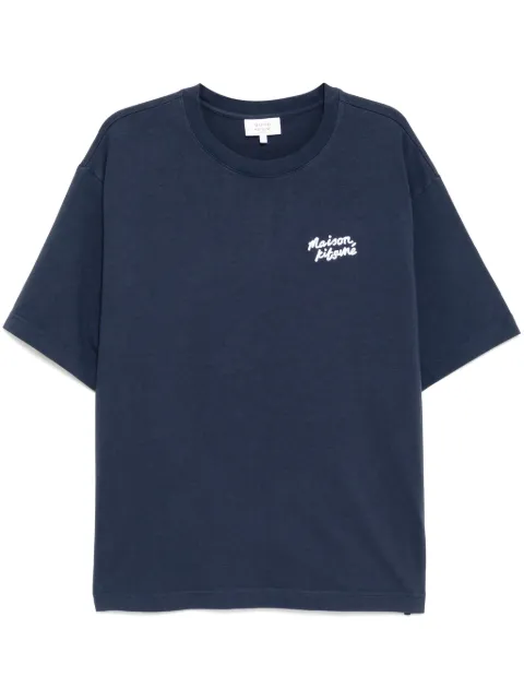 Maison Kitsuné T-shirt med håndskrevet tryk
