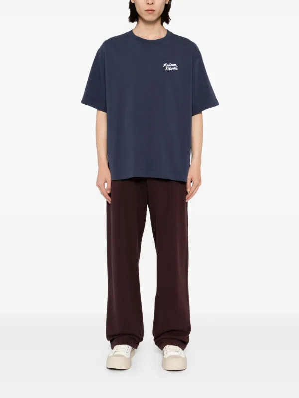 Maison Kitsuné Handwriting T-shirt | Blue | FARFETCH