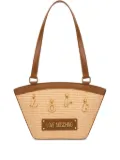 Love Moschino logo-lettering shoulder bag - Neutrals