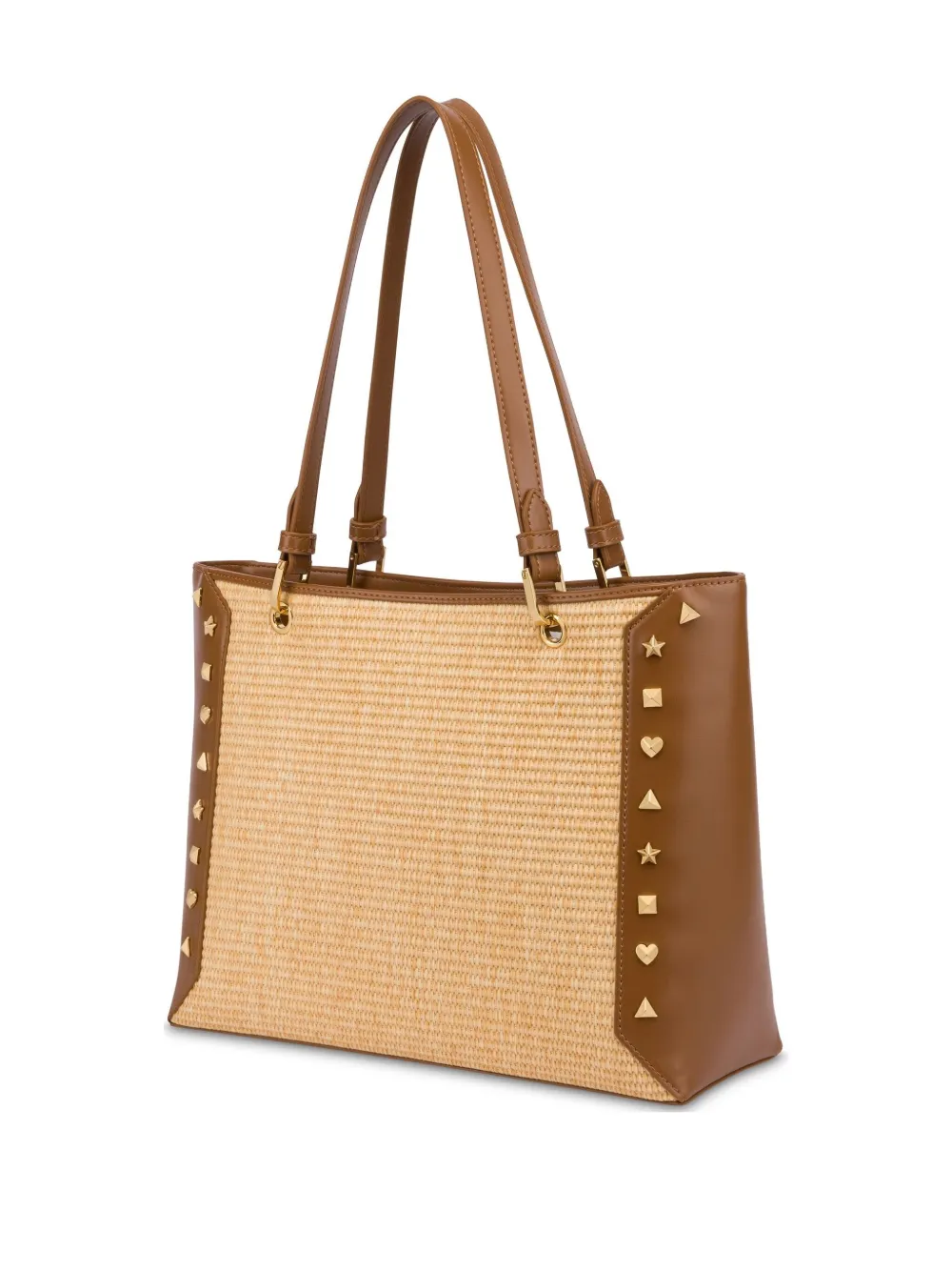 Love Moschino Schoudertas met logo - Beige