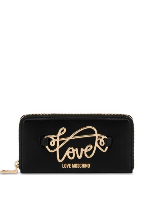 Love Moschino logo-lettering long wallet