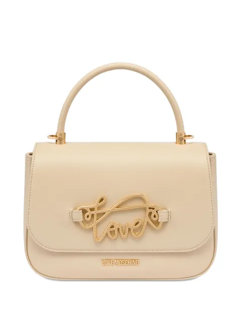 Love Moschino logo plaque shoulder bag